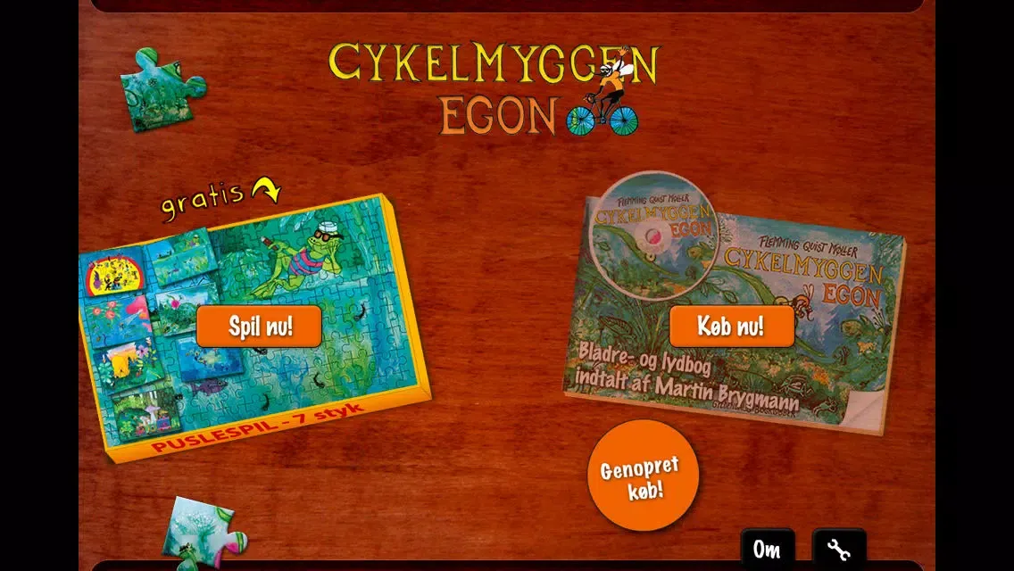تصاویر Cykelmyggen Egon Puslespil og bog