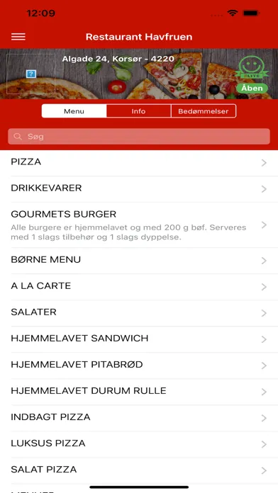 Restaurant Havfruen app Screenshots
