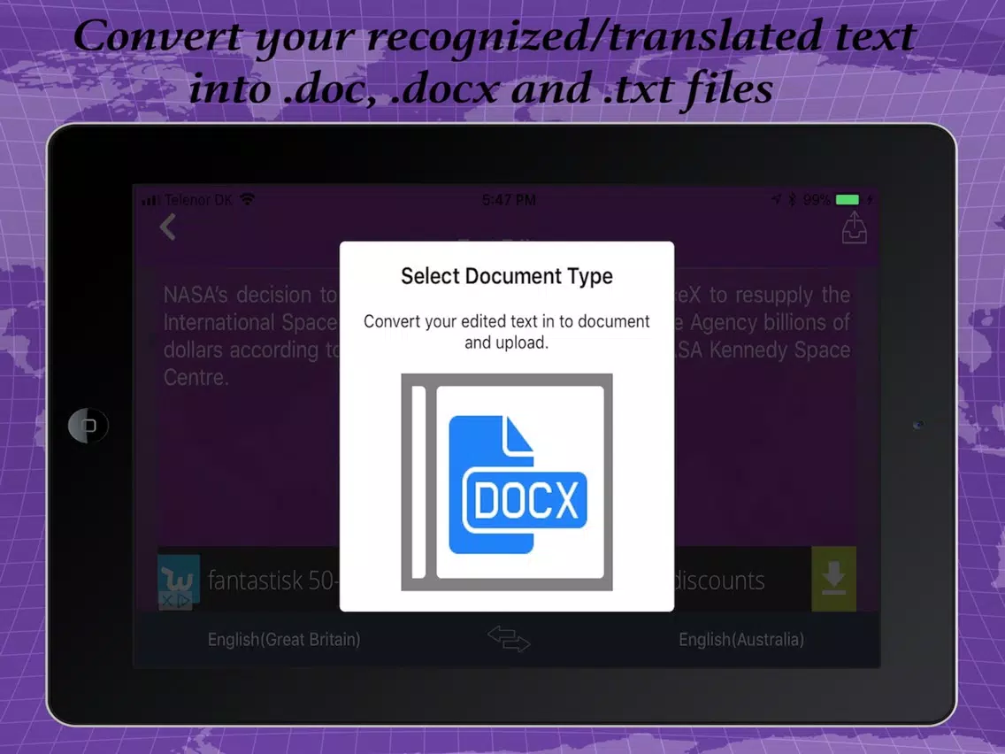 تصاویر iCamTranslator iPad 