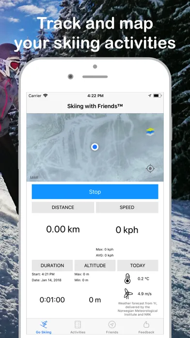 Screenshot di Skiing with Friends™ ski track