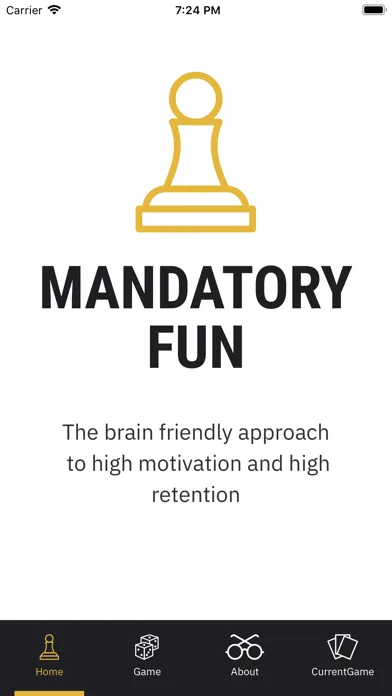 Capturas de tela do Mandatory Fun