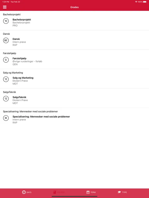 Zrzuty ekranu Erhvervsakademi Dania iPad 