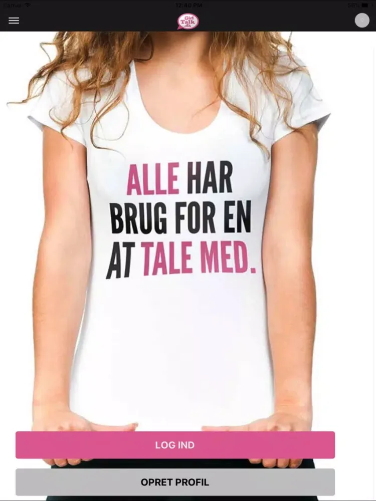 GirlTalk.dk -Brug for en snak? iPad 应用截图