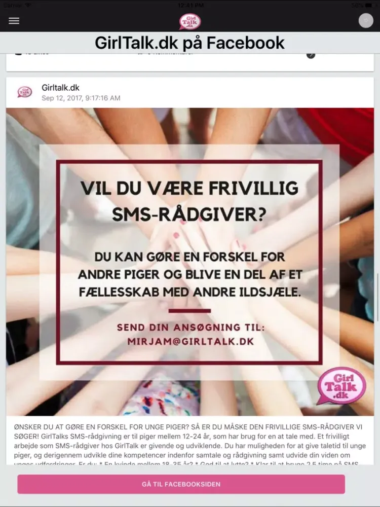 GirlTalk.dk -Brug for en snak? iPad 应用截图