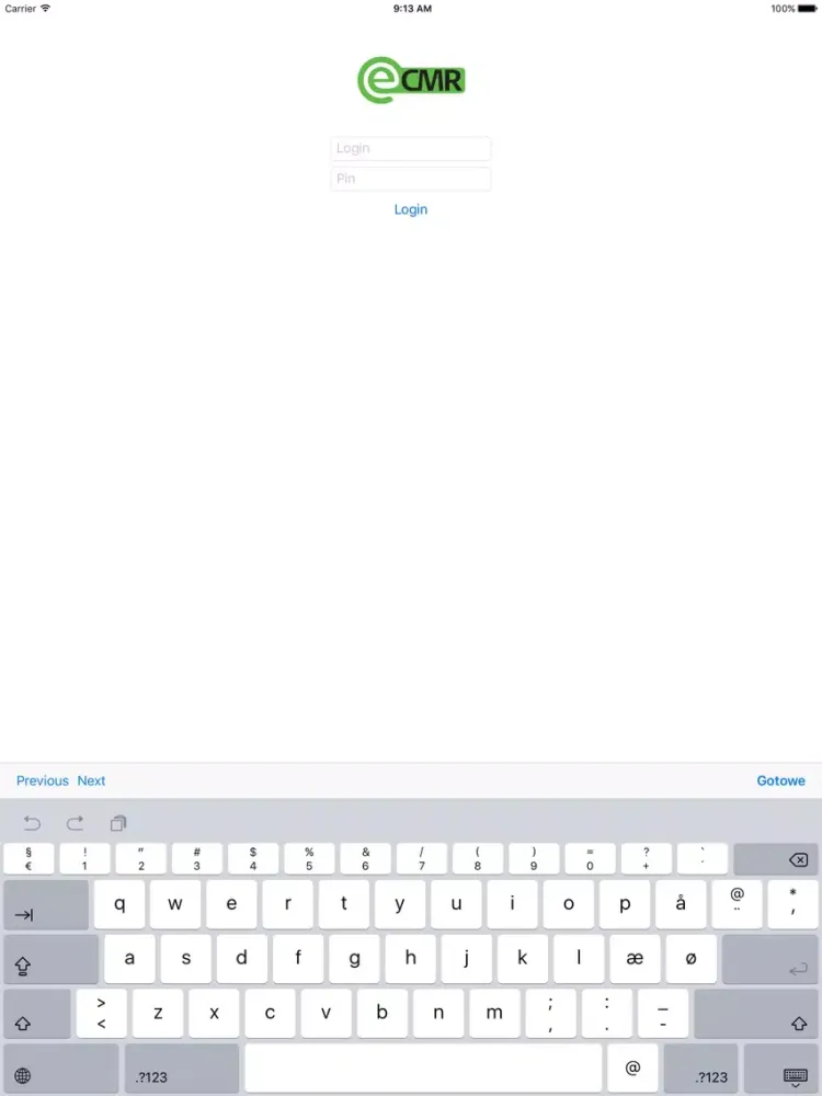 Captures d'écran de eCMR iPad 