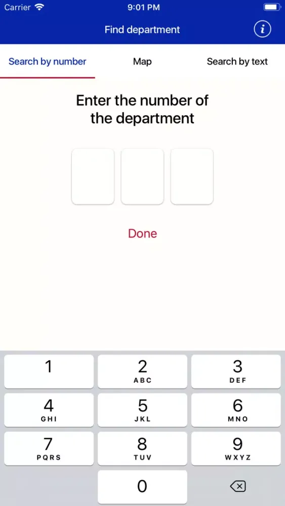 Capturas de pantalla de Departments of France - info