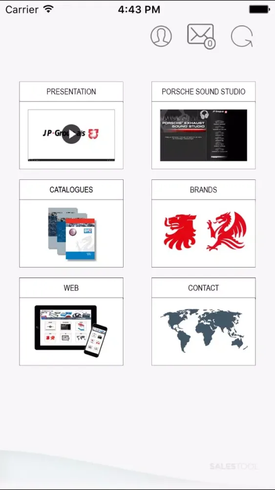 Zrzuty ekranu JP Group