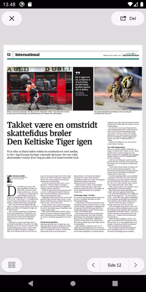 Zrzuty ekranu Jyllands-Posten E-avis