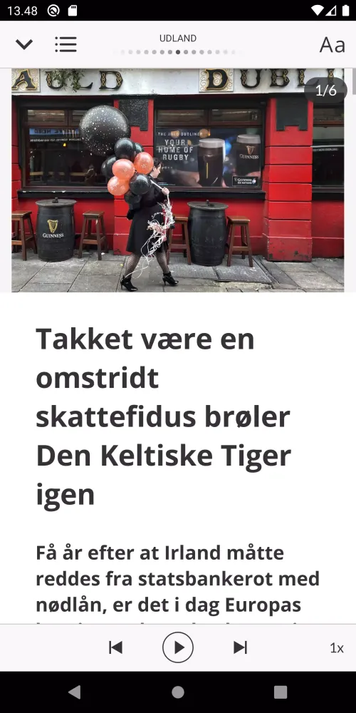 Zrzuty ekranu Jyllands-Posten E-avis