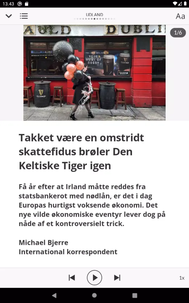 Zrzuty ekranu Jyllands-Posten E-avis