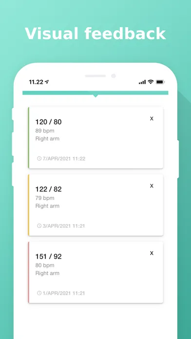 Tangkapan layar Easy Blood Pressure Diary
