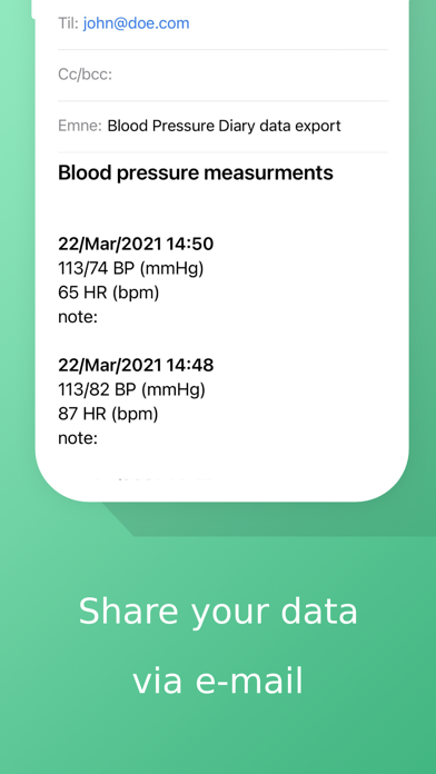 Easy Blood Pressure Diary Ekran Görüntüleri