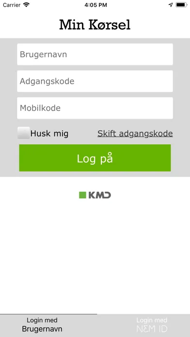 Capturas de tela do Min Kørsel
