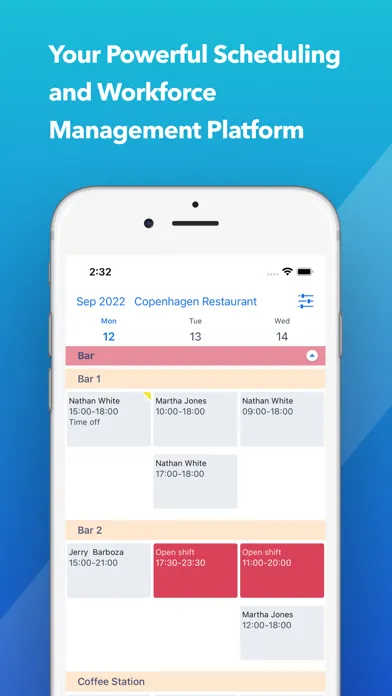 Zrzuty ekranu Planday Employee Scheduling
