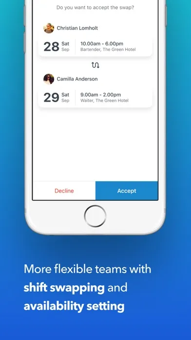 Zrzuty ekranu Planday Employee Scheduling