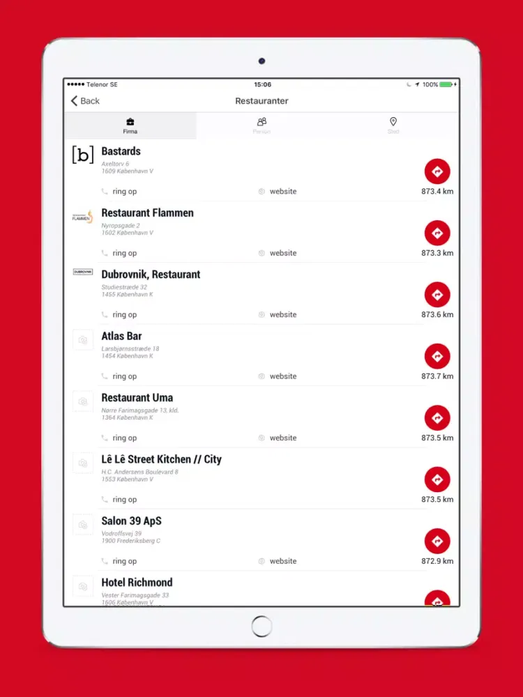 Krak Navigation - offline GPS iPad  Screenshots