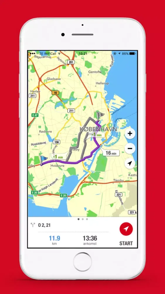 Krak Navigation - offline GPS Screenshots