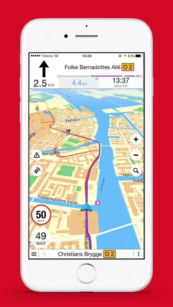 Krak Navigation - offline GPS Screenshots