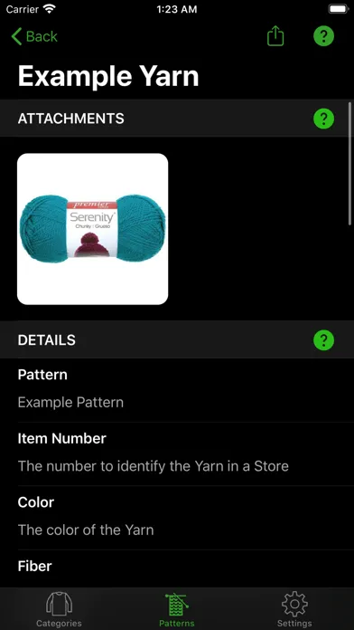 Knitting Patterns Lite スクリーンショット