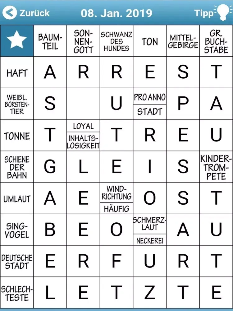 ภาพหน้าจอของ Kreuzworträtsel Schwedenrätsel iPad 