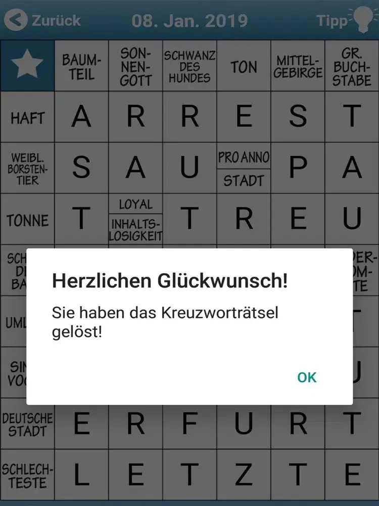 ภาพหน้าจอของ Kreuzworträtsel Schwedenrätsel iPad 