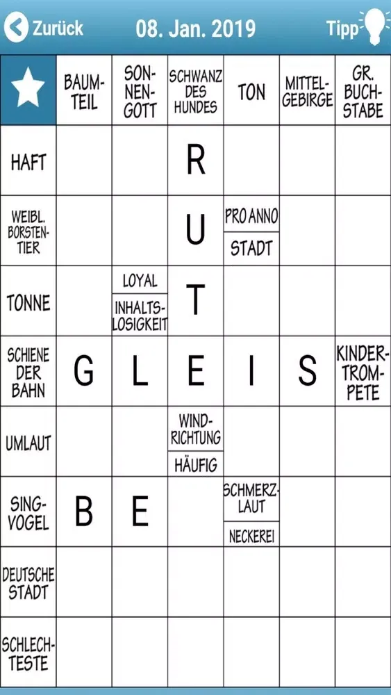 ภาพหน้าจอของ Kreuzworträtsel Schwedenrätsel