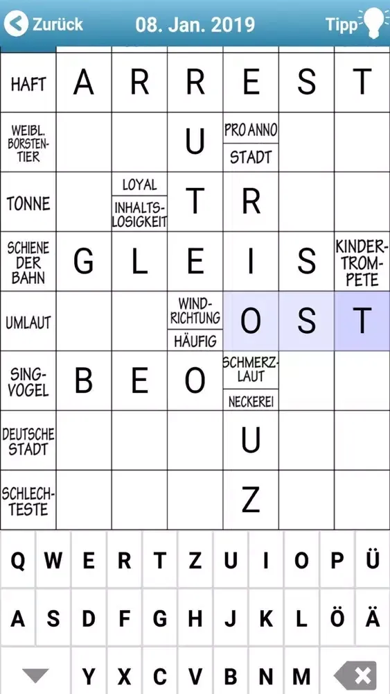 ภาพหน้าจอของ Kreuzworträtsel Schwedenrätsel
