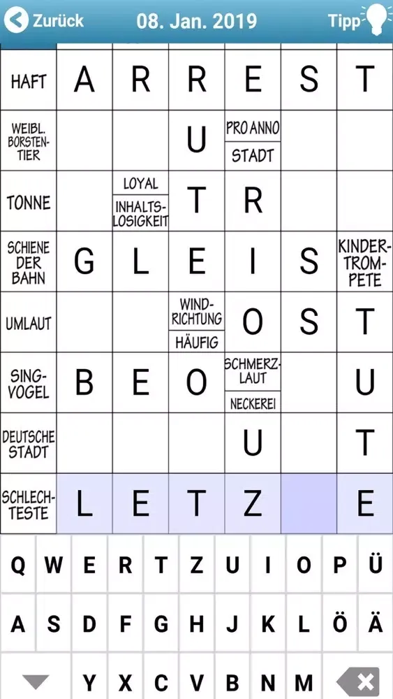 ภาพหน้าจอของ Kreuzworträtsel Schwedenrätsel