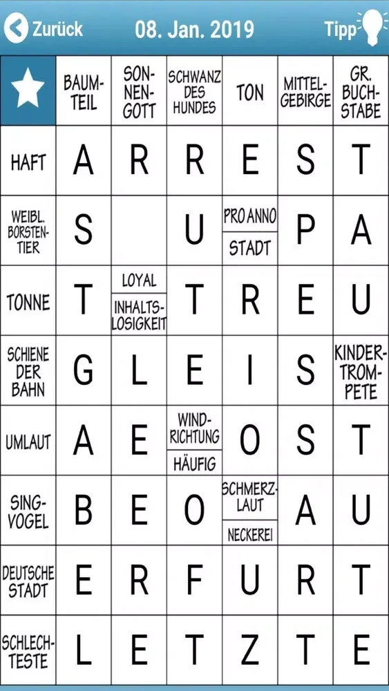 ภาพหน้าจอของ Kreuzworträtsel Schwedenrätsel