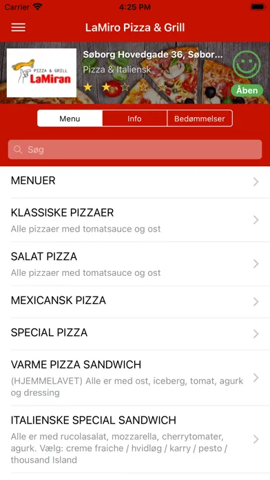 Скриншоты LaMiro Pizza & Grill