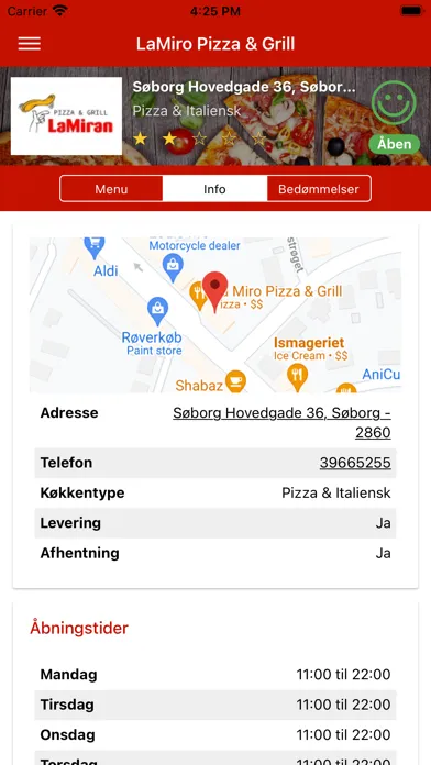 Скриншоты LaMiro Pizza & Grill