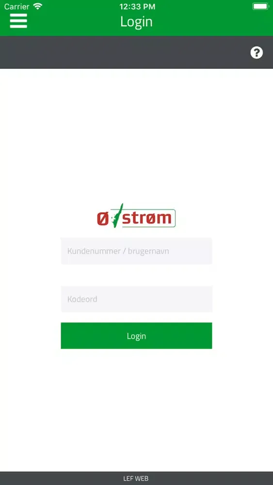 LEF WEB Screenshots