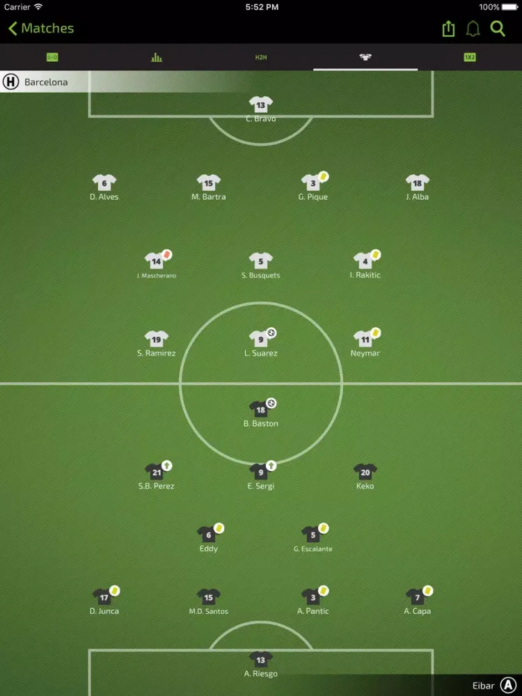 LIVEGOALS - Football live score, results, teams and leagues iPad  سکرین شاٹس