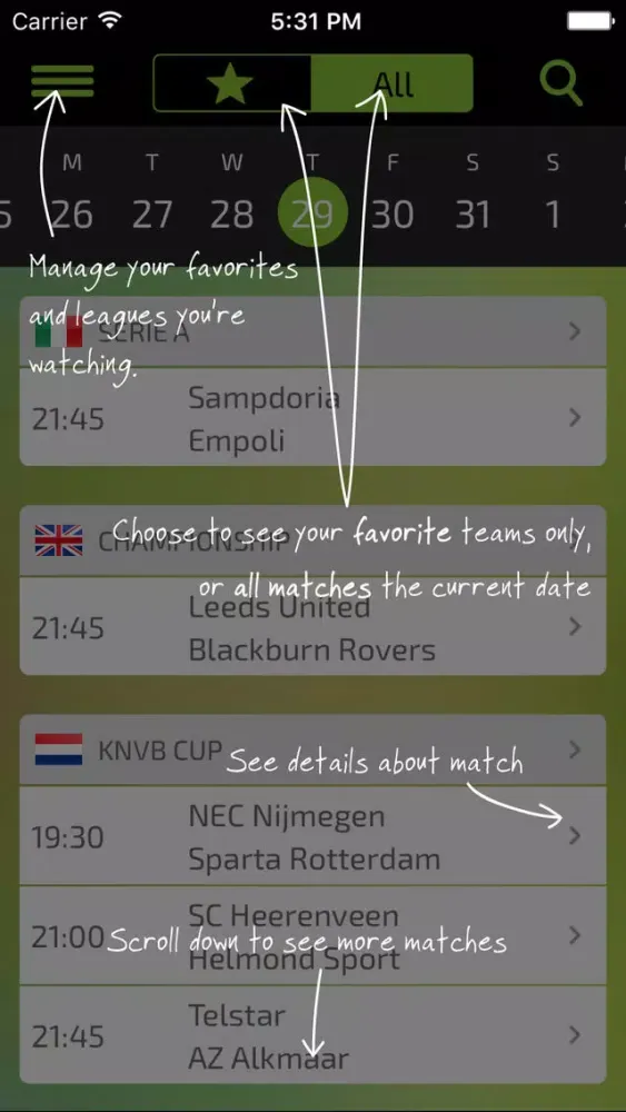LIVEGOALS - Football live score, results, teams and leagues سکرین شاٹس