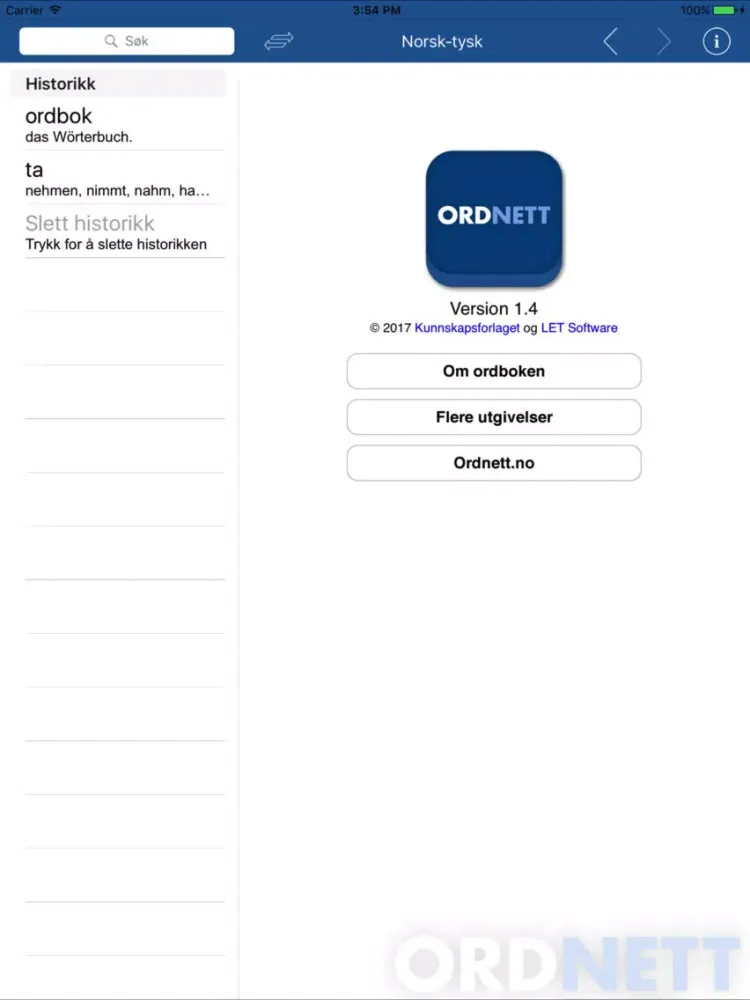 Zrzuty ekranu Ordnett - German Blue Dictionary iPad 