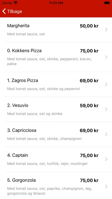 Captures d'écran de Mamma Pizza Skagen