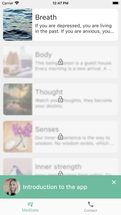 Tangkapan skrin Practice Mindfulness