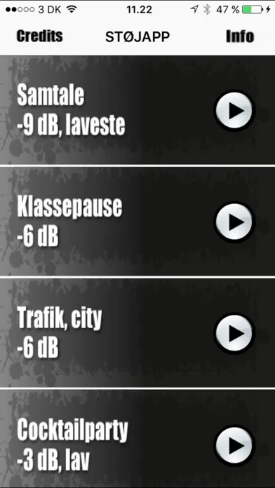 Capturas de pantalla de Støjapp - høretræning for mennesker med APD (auditory processing disorder)