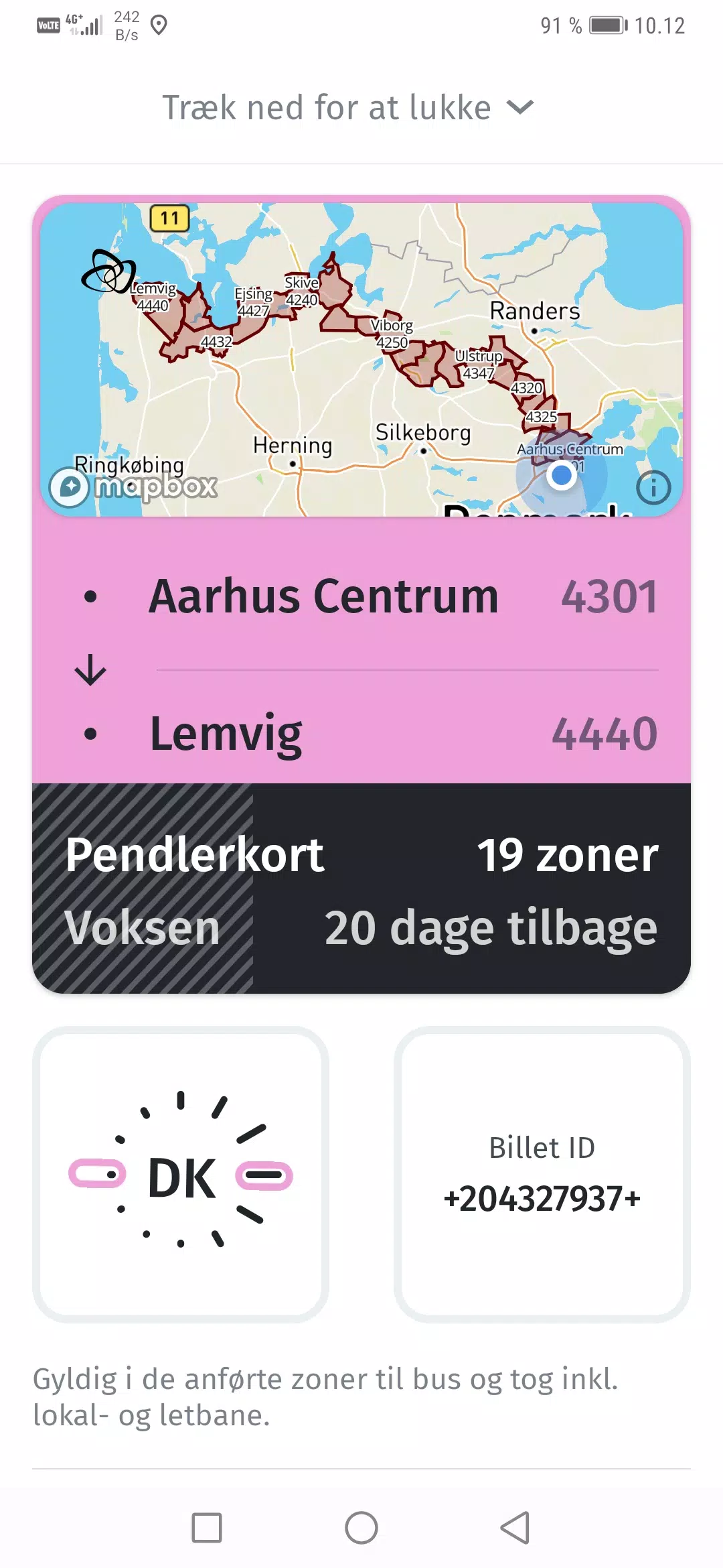 Midttrafik Screenshots
