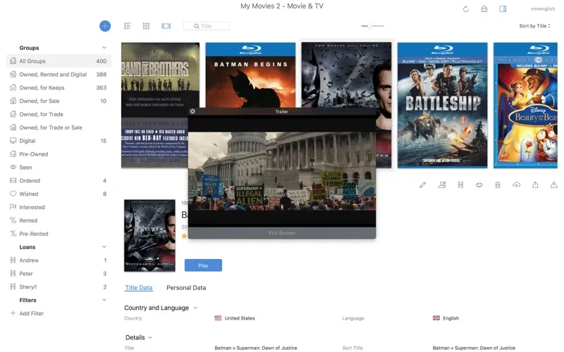 Capturas de pantalla de My Movies 2 Pro - Movie & TV