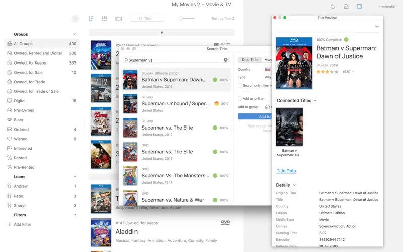 Capturas de pantalla de My Movies 2 Pro - Movie & TV