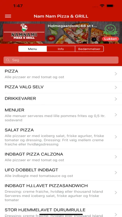 Screenshot di Nam Nam Pizza & GRILL