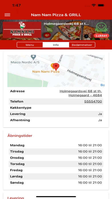 Screenshot di Nam Nam Pizza & GRILL