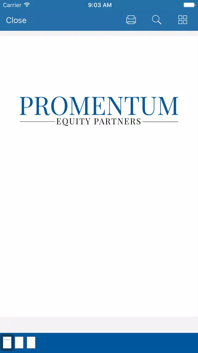 ภาพหน้าจอของ Promentum Capital
