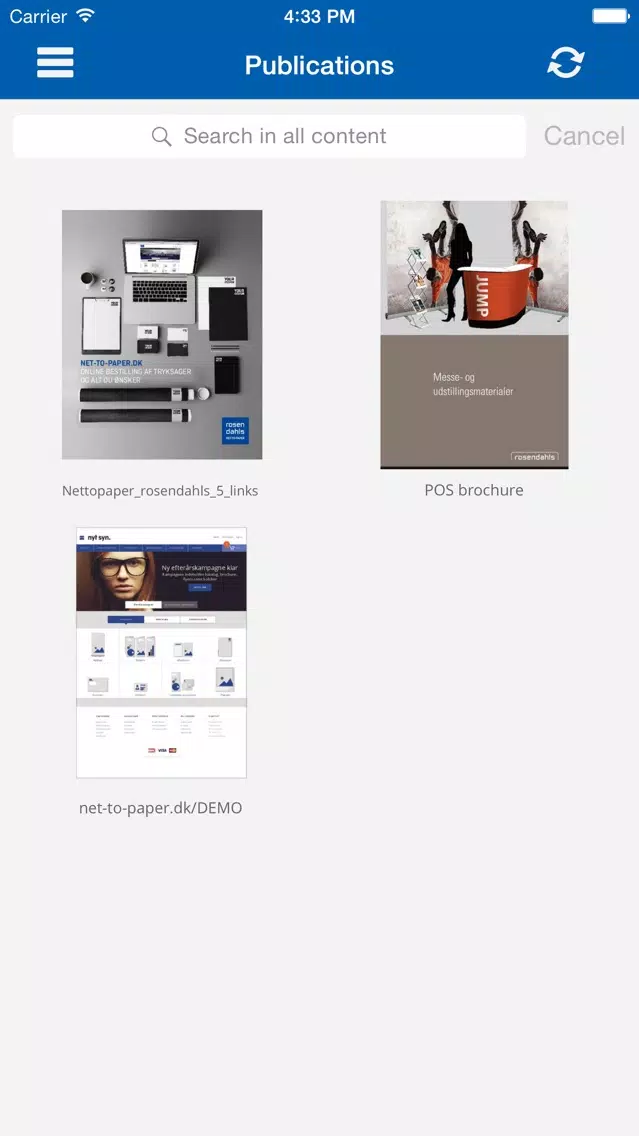 Скриншоты Rosendahls Publishing App