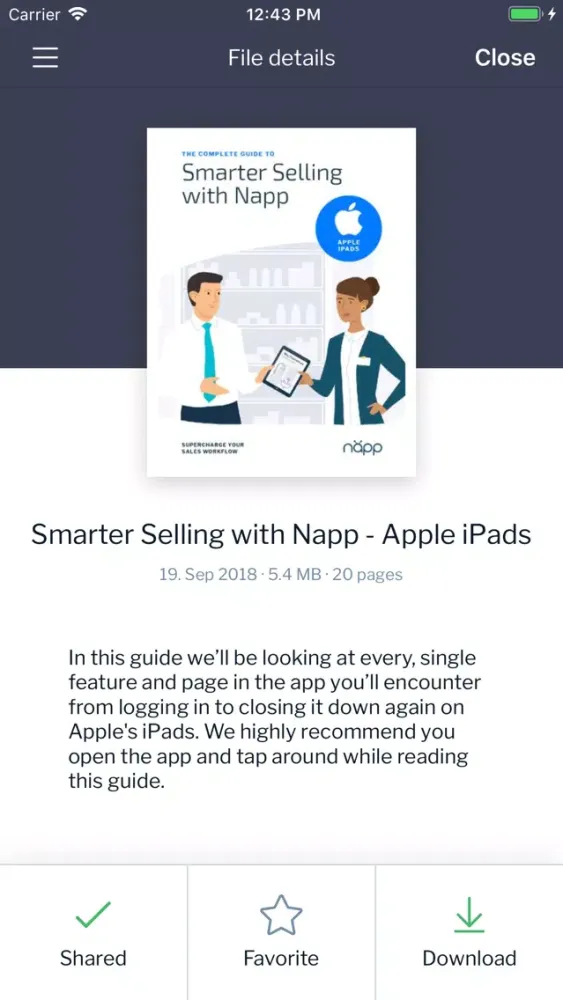 Скриншоты Napp Sales Enablement