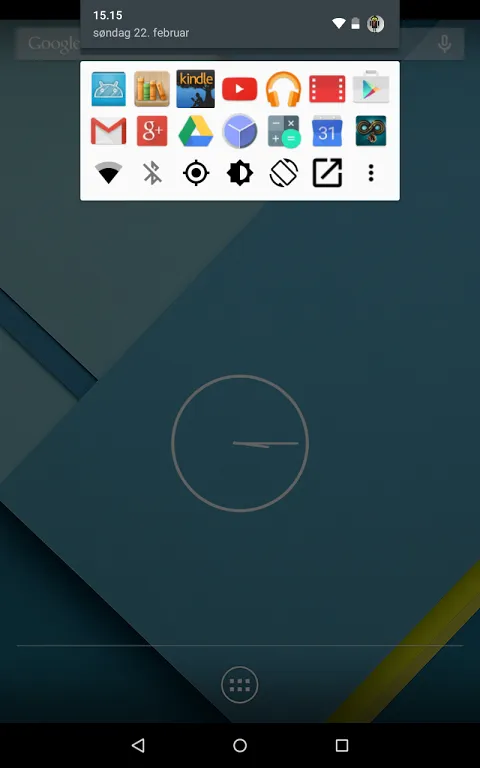 ภาพหน้าจอของ Notification Shortcuts