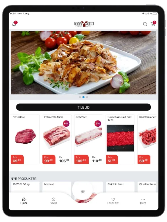 Capturas de pantalla de Tayyib Food iPad 