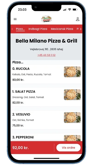 Ảnh chụp màn hình của Bella Milano
