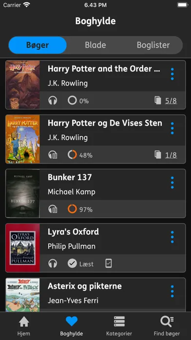 Capturas de tela do Nota Bibliotek 2.0